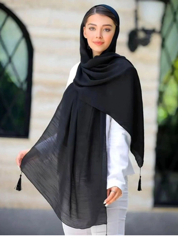 شال اسلپ ساده مشکی