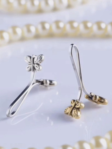 گیره روسری فلزی پروانه