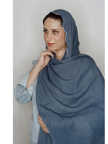 شال پلیسه موجی مرواریدی