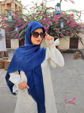 روسری نخی گل رز