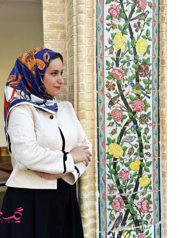 روسری قواره نود ابریشمی